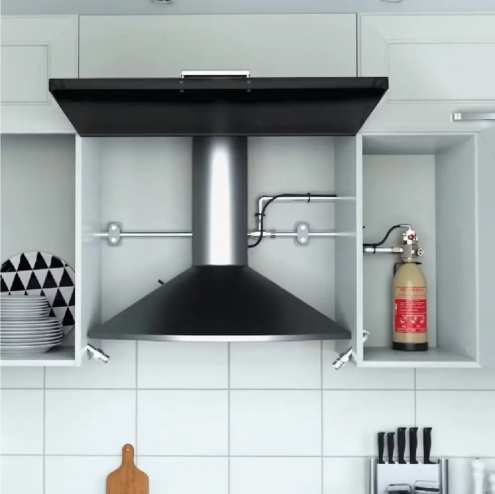 Cooker automatic extinguishers