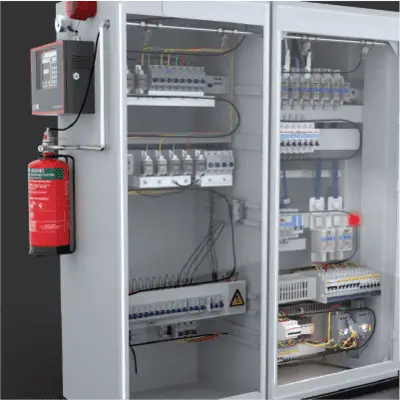 CQRS automatic extinguishing system for cabinets or machinery